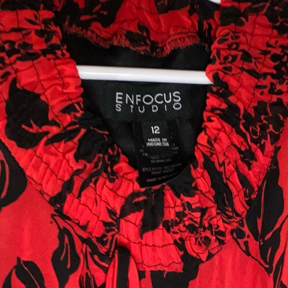 Red Enfocus Studio Dress - Picture 2 of 2